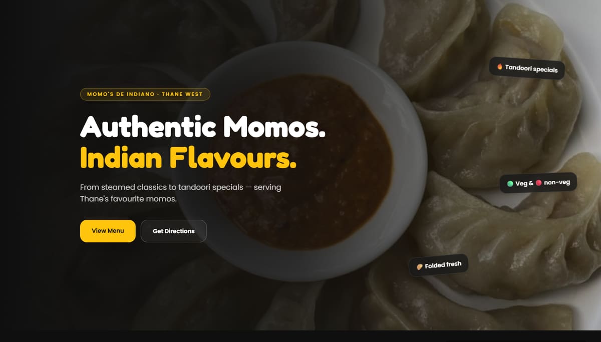 Momo's de Indiano website template